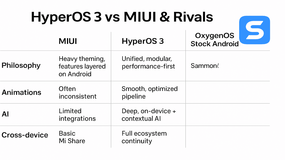 HyperOS 3 Features Comparisons: Global Rollout Timeline, Best How to Update
