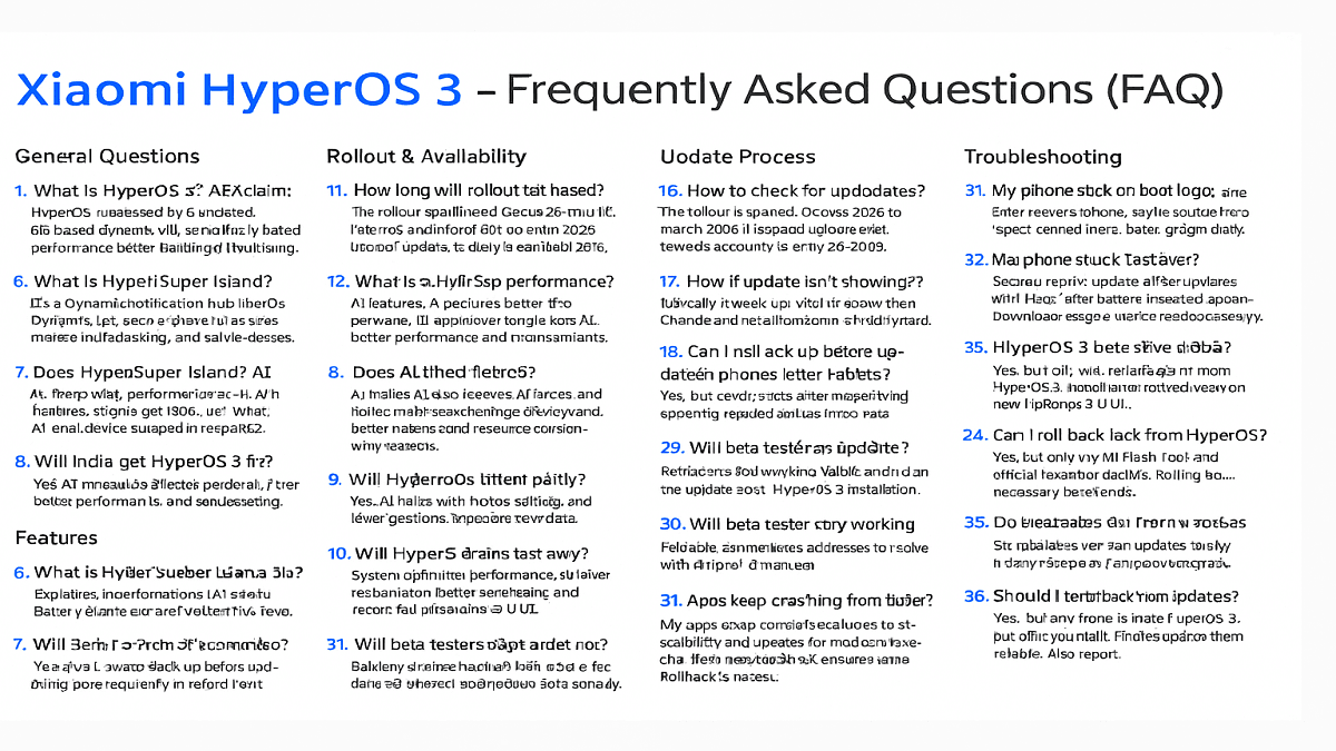 HyperOS 3 FAQs image
