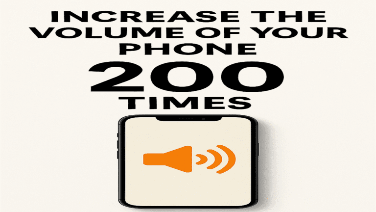 How to Increase the Volume