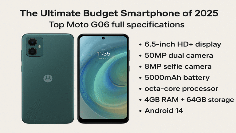 Motorola Moto G06: The Ultimate Budget Smartphone of 2025 | Top Moto G06 full specifications