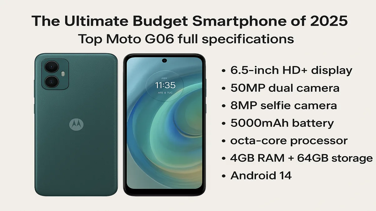 Motorola Moto G06: The Ultimate Budget Smartphone of 2025 | Top Moto G06 full specifications