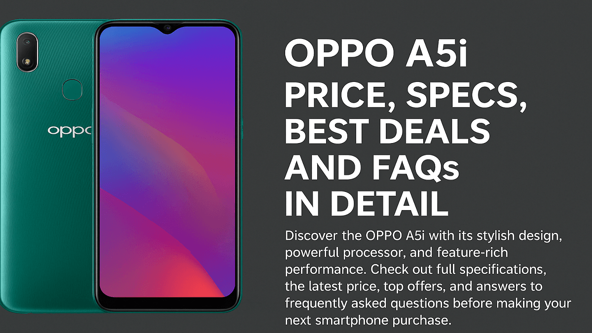 OPPO A5i full specifications, price, offers and FAQs