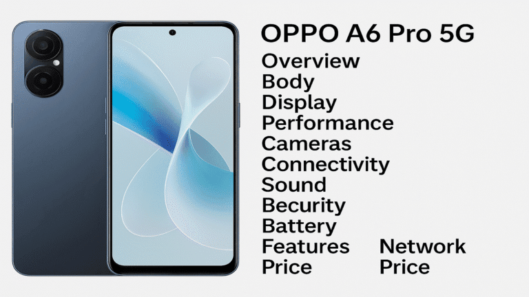 OPPO A6 Pro 5G Price in India 2025, Full Specs, Features, Battery & FAQs