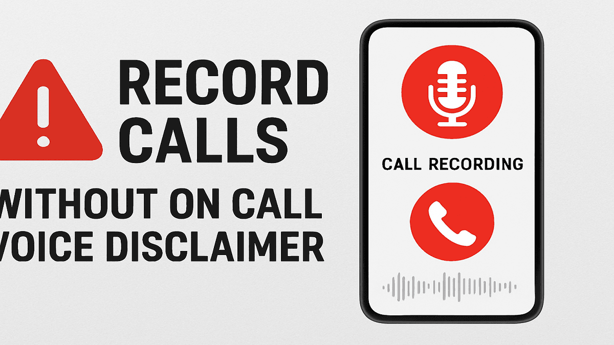 Record Calls without on call Voice Disclaimer with the help of this ODialer app